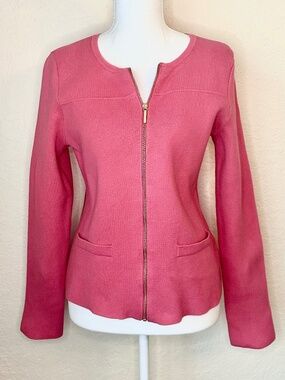Talbots 100% Cotton Zip-Front Sweater/ Jacket, Size SP